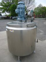 250 GALLON FELDMEIER STAINLESS STEEL MIXING/HOMOGENIZING KETTLE-TANK, 100 PSI JACKET