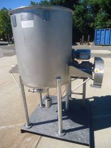 125 GALLON HAMILTON "SQUIRREL CAGE" AGITATED TANK, 316 Stainless Steel