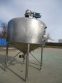 400 GALLON INDUSTRIES DACIER SCRAPER AGITATED CONE BOTTOM JACKETED VESSEL, 316 STAINLESS