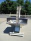 HOPPMANN INCLINED CLEATED BELT FEEDER/ELEVATOR WITH HOPPER