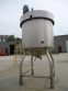 225 GALLON CREPACO STAINLESS STEEL JACKETED VERTICAL MIX TANK, CONE BOTTOM
