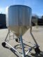 450 Gallon DCI Type 316 Stainless Steel Cone Bottom Portable Tank-