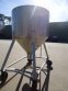 450 Gallon DCI Type 316 Stainless Steel Cone Bottom Portable Tank--