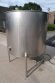 8658C 3 500 Gallon Stainless Steel Vertical Mix Tank, Side Entering Triple Prop