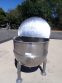150 Gallon Groen Stainless Steel Hemispherical Jacketed Kettle, 3 In. Tri-Clamp Discharge, (6)