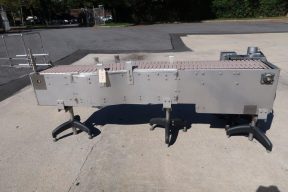 12 In. Wide X 90 In. Long SS Belt Conveyor, Slight Curve