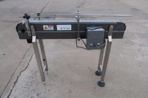 3-1/4 In. Wide X 45 In. Long Bottle Conveyor, Variable Speed