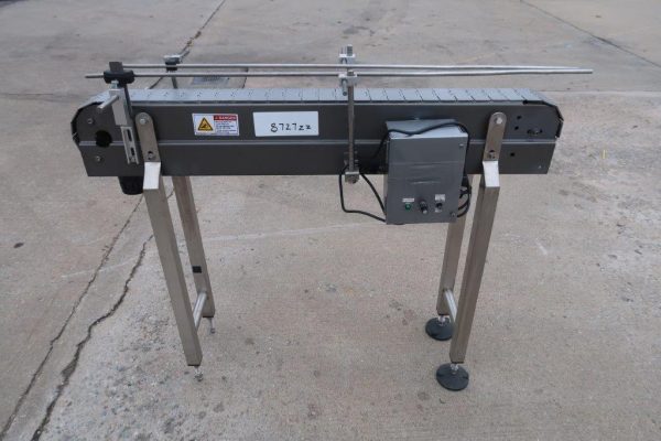 3-1/4 In. Wide X 45 In. Long Bottle Conveyor, Variable Speed