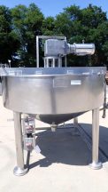 300 Gallon Lee 316SS Agitated Jacketed Cooker/Cooler, 100 PSI