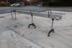 4.5 In. X 12.5 Ft. Motorized Stainless Bottle Conveyor